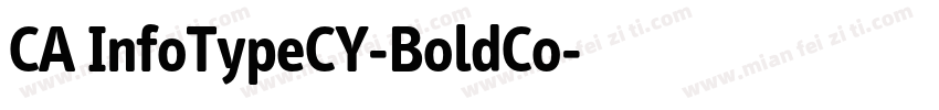 CA InfoTypeCY-BoldCo字体转换